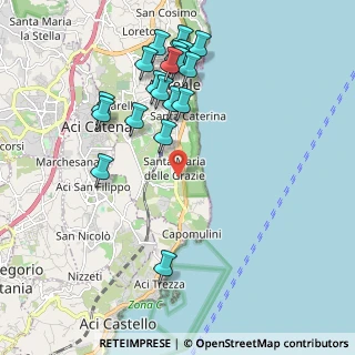 Mappa Via Nazionale per Catania, 95024 Acireale CT, Italia (2.39)