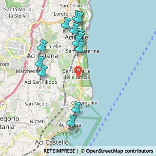 Mappa Via Nazionale per Catania, 95024 Acireale CT, Italia (2.48)