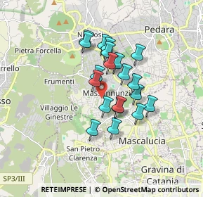 Mappa Via Trieste, 95030 Mascalucia CT, Italia (1.4415)