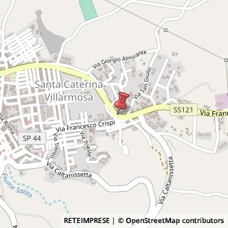 Mappa Via Aldisio, 121, 93018 Santa Caterina Villarmosa CL, Italia, 93018 Santa Caterina Villarmosa, Caltanissetta (Sicilia)