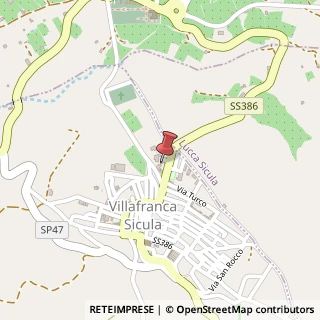 Mappa Via Francesco Crispi, 2, 92020 Villafranca Sicula, Agrigento (Sicilia)