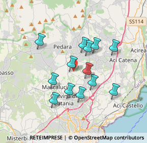 Mappa Via Giovanni Boccaccio, 95030 Tremestieri Etneo CT, Italia (3.39154)