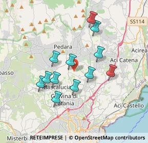Mappa Via Giovanni Boccaccio, 95030 Tremestieri Etneo CT, Italia (3.54583)