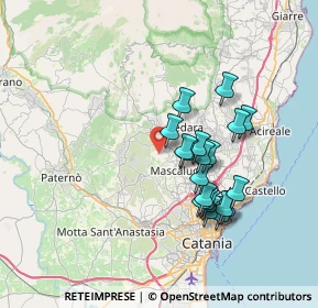 Mappa Via Bari, 95030 Mascalucia CT, Italia (7.074)