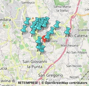 Mappa Via Goffredo Mameli, 95020 Aci Bonaccorsi CT, Italia (1.471)