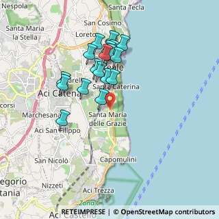 Mappa Centro Commerciale Ciclope, 95024 Acireale CT, Italia (1.83111)