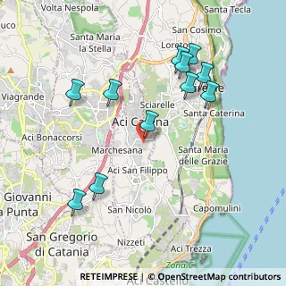 Mappa Via Ettore Maiorana, 95022 Aci Catena CT, Italia (2.32273)