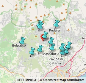 Mappa Via G. Meli, 95030 Mascalucia CT, Italia (3.40462)