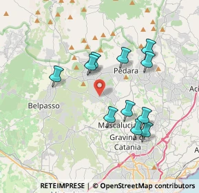 Mappa Via G. Meli, 95030 Mascalucia CT, Italia (3.83273)