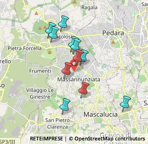 Mappa Via G. Meli, 95030 Mascalucia CT, Italia (1.71182)