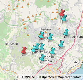 Mappa Via Torre Ombra, 95030 Mascalucia CT, Italia (3.86833)