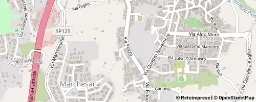 Mappa Aci Catena