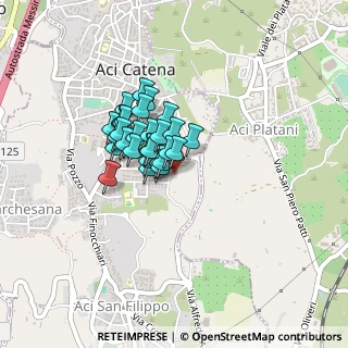 Mappa Via Rua, 95022 Aci Catena CT, Italia (0.30931)