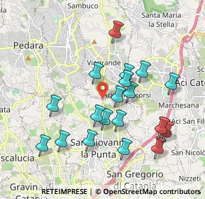 Mappa Via del Serbatoio, 95037 San Giovanni La Punta CT, Italia (2.0965)
