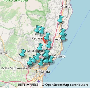 Mappa Via del Serbatoio, 95037 San Giovanni La Punta CT, Italia (7.17263)