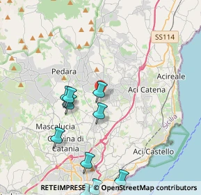 Mappa Via del Serbatoio, 95037 San Giovanni La Punta CT, Italia (5.62455)