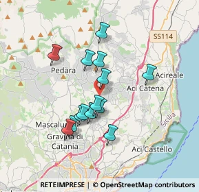 Mappa Via del Serbatoio, 95037 San Giovanni La Punta CT, Italia (3.28786)