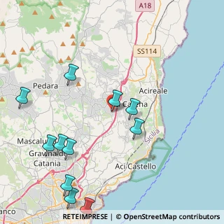 Mappa Via Alcide de Gasperi, 95025 Aci Sant'Antonio CT, Italia (5.76818)