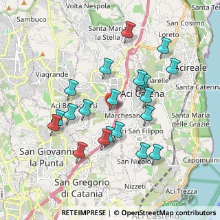 Mappa Via Alcide de Gasperi, 95025 Aci Sant'Antonio CT, Italia (2.04)