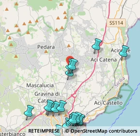 Mappa Via del Pozzo, 95037 San Giovanni La Punta CT, Italia (6.331)