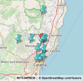 Mappa Via del Pozzo, 95037 San Giovanni La Punta CT, Italia (6.16182)