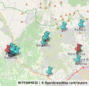 Mappa Via Giuseppe Sambataro, 95032 Belpasso CT, Italia (5.989)