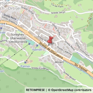 Mappa Strada Chr. Trebinger, 18, 39046 Ortisei, Bolzano (Trentino-Alto Adige)