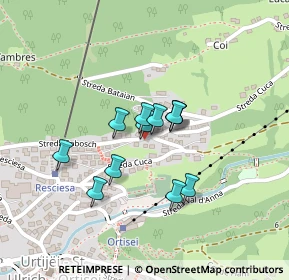 Mappa Strada Cuca, 39046 Ortisei BZ, Italia (0.14167)