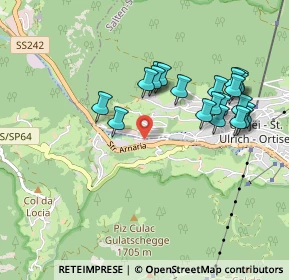 Mappa Strada Arnaria, 39046 Ortisei BZ, Italia (0.9175)