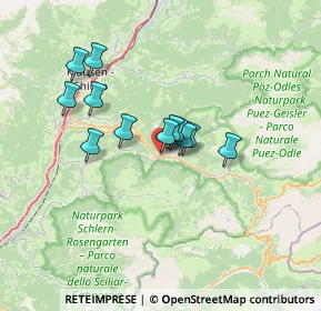 Mappa Strada Arnaria, 39046 Ortisei BZ, Italia (5.10667)