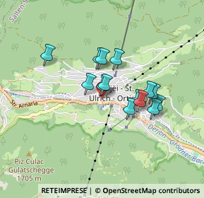 Mappa Via Petlin, 39046 Ortisei BZ, Italia (0.64143)