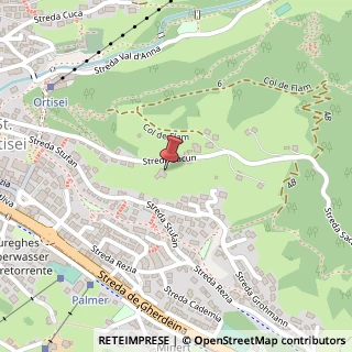 Mappa Strada Rezia, 329, 39046 Ortisei, Bolzano (Trentino-Alto Adige)
