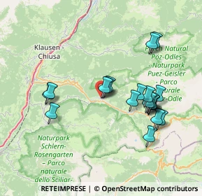 Mappa Via Meisules, 39046 Ortisei BZ, Italia (6.8955)