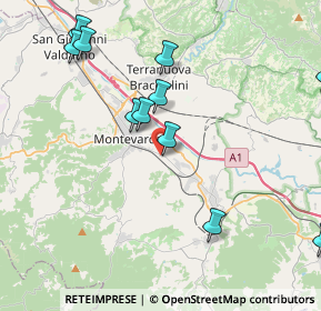 Mappa Via Enrico Berlinguer, 52025 Montevarchi AR, Italia (5.42077)