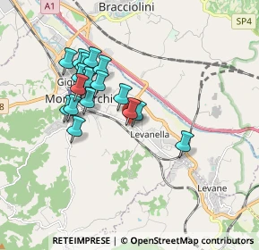 Mappa Via Enrico Berlinguer, 52025 Montevarchi AR, Italia (1.60833)