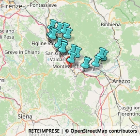 Mappa Via Enrico Berlinguer, 52025 Montevarchi AR, Italia (10.16789)
