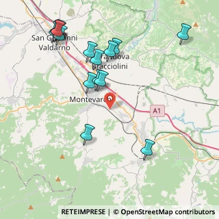 Mappa Via E. Berlinguer, 52025 Montevarchi AR, Italia (4.83133)