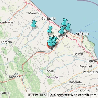 Mappa Via Valentino Mazzola, 60035 Jesi AN, Italia (8.76545)
