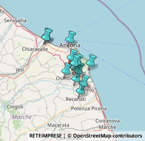 Mappa Via XXV Aprile, 60021 Camerano AN, Italia (7.40154)