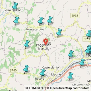Mappa Poggio San Marcello, 60030 Poggio San Marcello AN, Italia (3.31133)