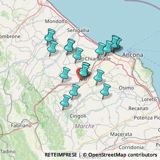 Mappa Via 1° Maggio, 60035 Jesi AN, Italia (12.558)