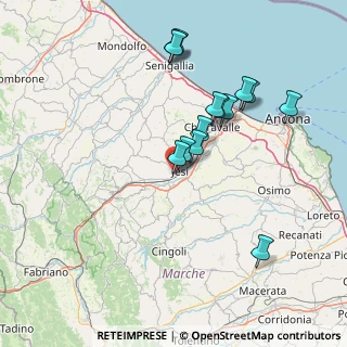 Mappa Via 1° Maggio, 60035 Jesi AN, Italia (14.62571)