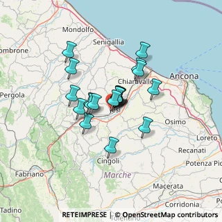 Mappa Via 1° Maggio, 60035 Jesi AN, Italia (9.391)