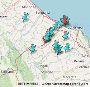 Mappa Via G.Belardinelli, 60035 Jesi AN, Italia (11.08667)