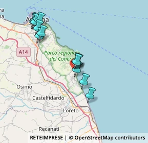 Mappa Via Buenos Ayres, 60020 Sirolo AN, Italia (7.42846)