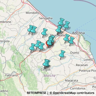 Mappa Viale Gallodoro, 60035 Jesi AN, Italia (11.0925)