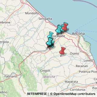 Mappa Via E.Fermi, 60035 Jesi AN, Italia (7.29929)