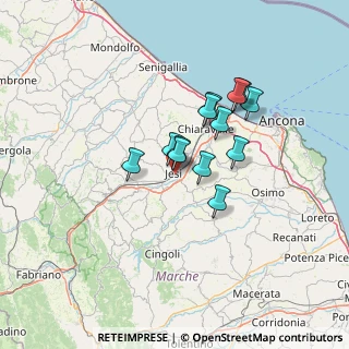 Mappa Via E.Fermi, 60035 Jesi AN, Italia (9.86846)