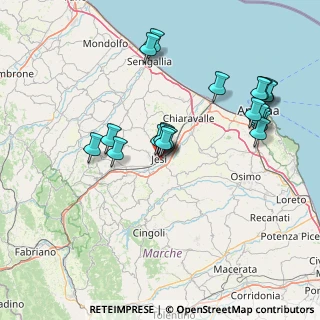 Mappa Via E.Fermi, 60035 Jesi AN, Italia (15.4575)