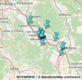 Mappa Via del Lagone, 52025 Montevarchi AR, Italia (6.37786)
